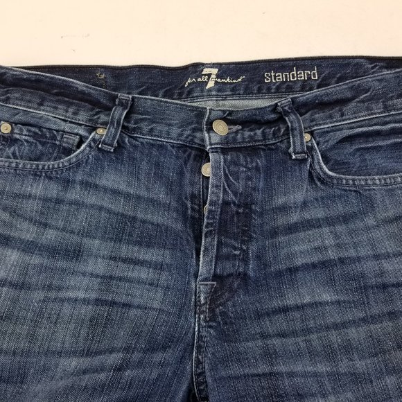 Seven 7 For All Mankind Men's Dark Jeans Standard - Picture 2 of 5